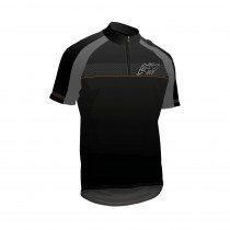 Cyklistický dres Kellys Pro Sport 013 - krátký rukáv, černo-oranžová, S