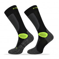 Motorkářské ponožky Comodo MTB2, Black Green, 35-38