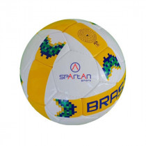 Fotbalový míč Spartan Brasil Cordlay, bílo-žlutá