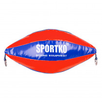Boxovací pytel SportKO GP2 22x40cm / 4,5kg, modro-červená